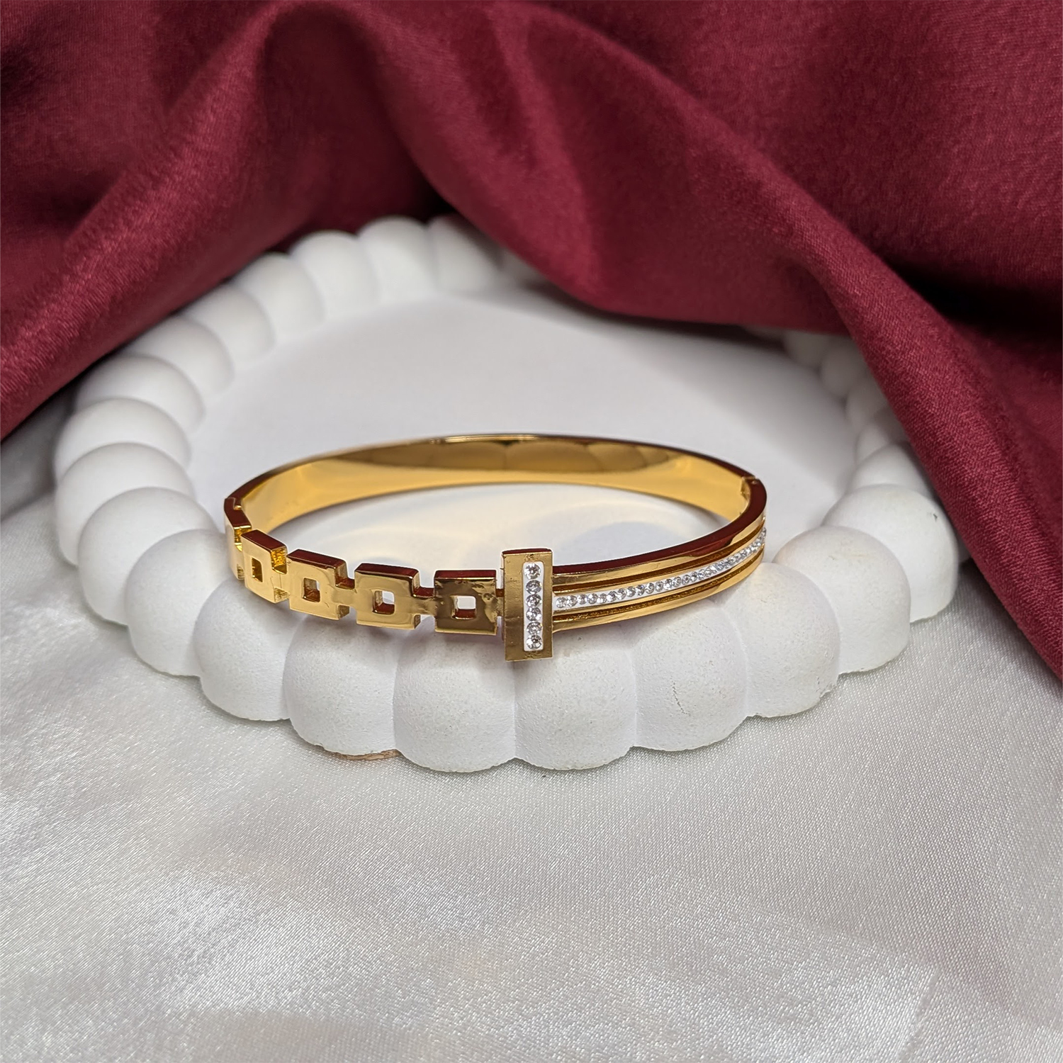 AD Stone Reagan Luxe Cuff Link Bracelet for Girls & Women