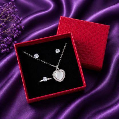 Heart Jewelry Set for Women and Girls