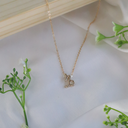 18K Gold Plated Celestial Zodiac Charm Pendant Necklace