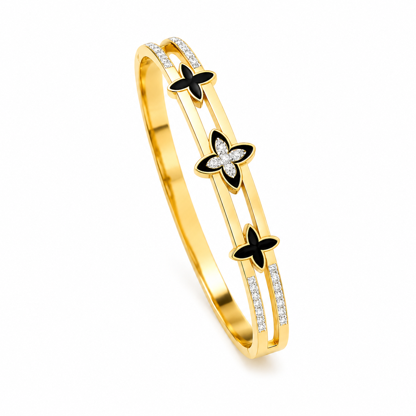 Ninja Ad Stone Star Cuff Bracelet for Women & Girls