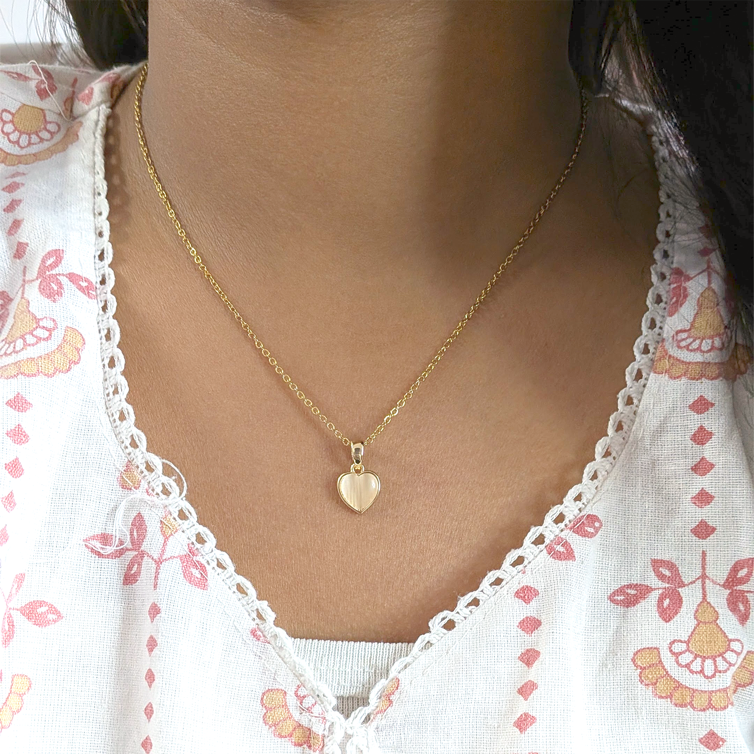 Sweetheart Pendant Necklace for Women & Girls (Anti Tarnish)