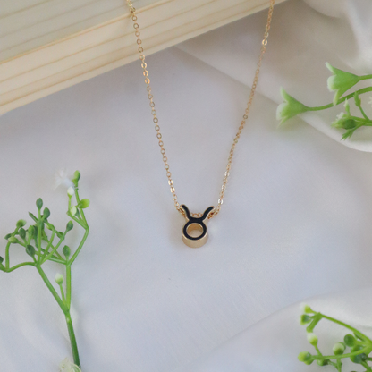 18K Gold Plated Celestial Zodiac Charm Pendant Necklace
