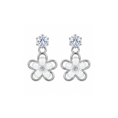 Dual Line Crystal Drop Earrings for Girls & Women's