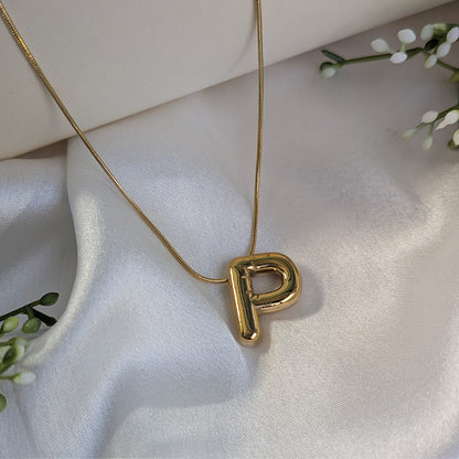 18K Gold Plated Stylish Alphabet Pendant (Anti Tarnish)