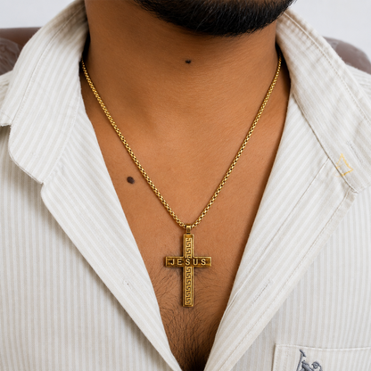 Greek Key meander Pattern Pendant For Men & Boys