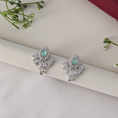 Classic Pearl Accent American Diamond Pendant Set