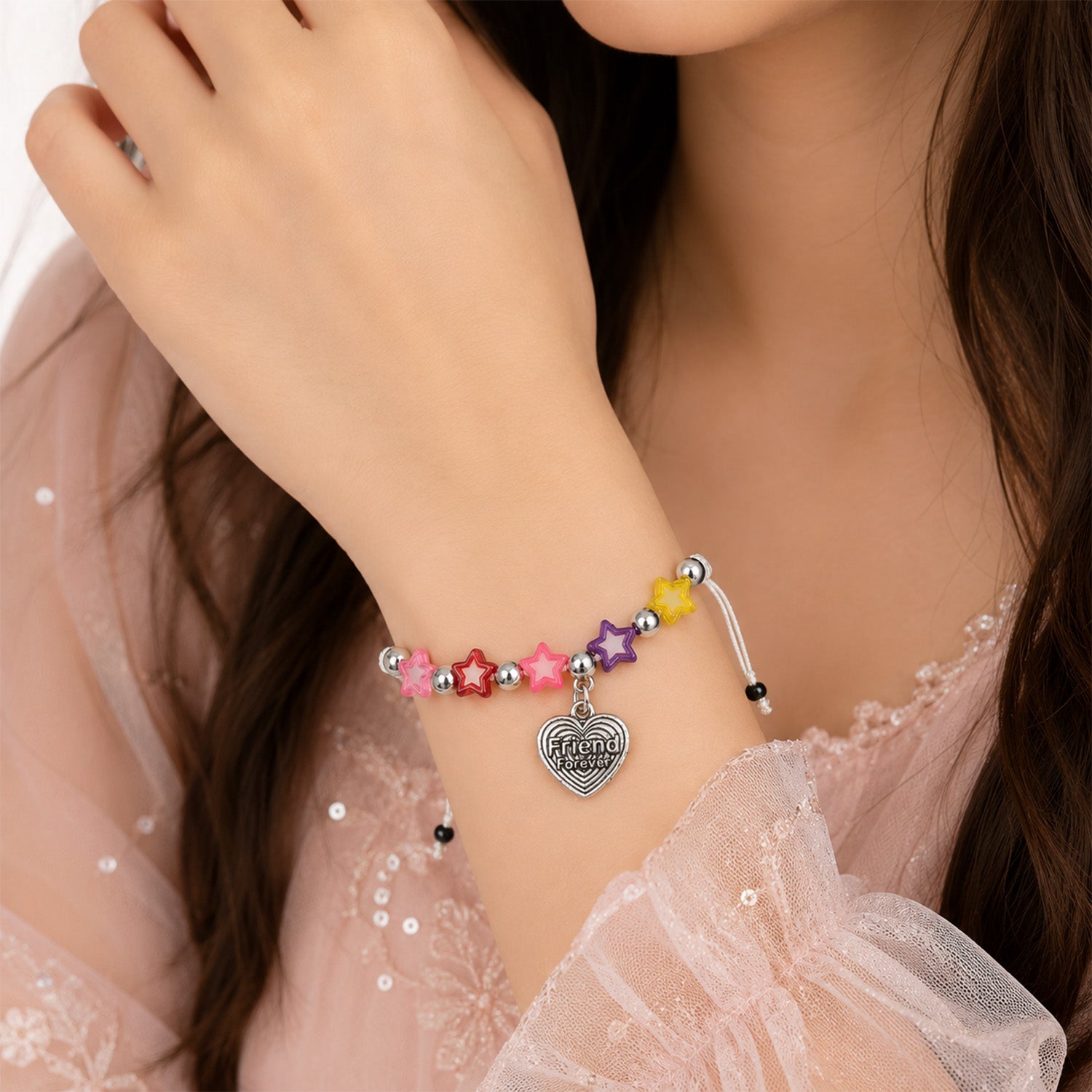 Colorful Star Beaded Bracelet Friendship Day Bracelets for Kids, Boys & Girls
