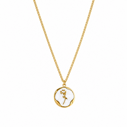 Crimson Rose MOP Pendant for Girls & Women's