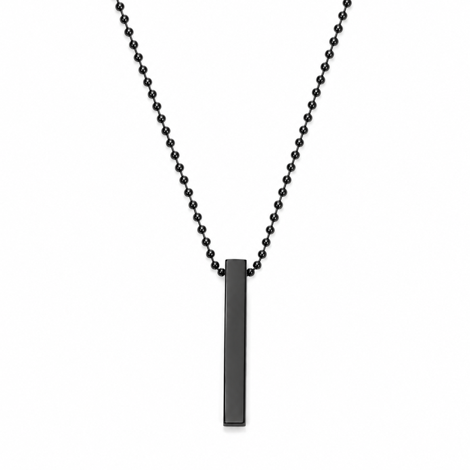 Sleek Vertical Bar 3D Cuboid Design Pendant for Men & Boys