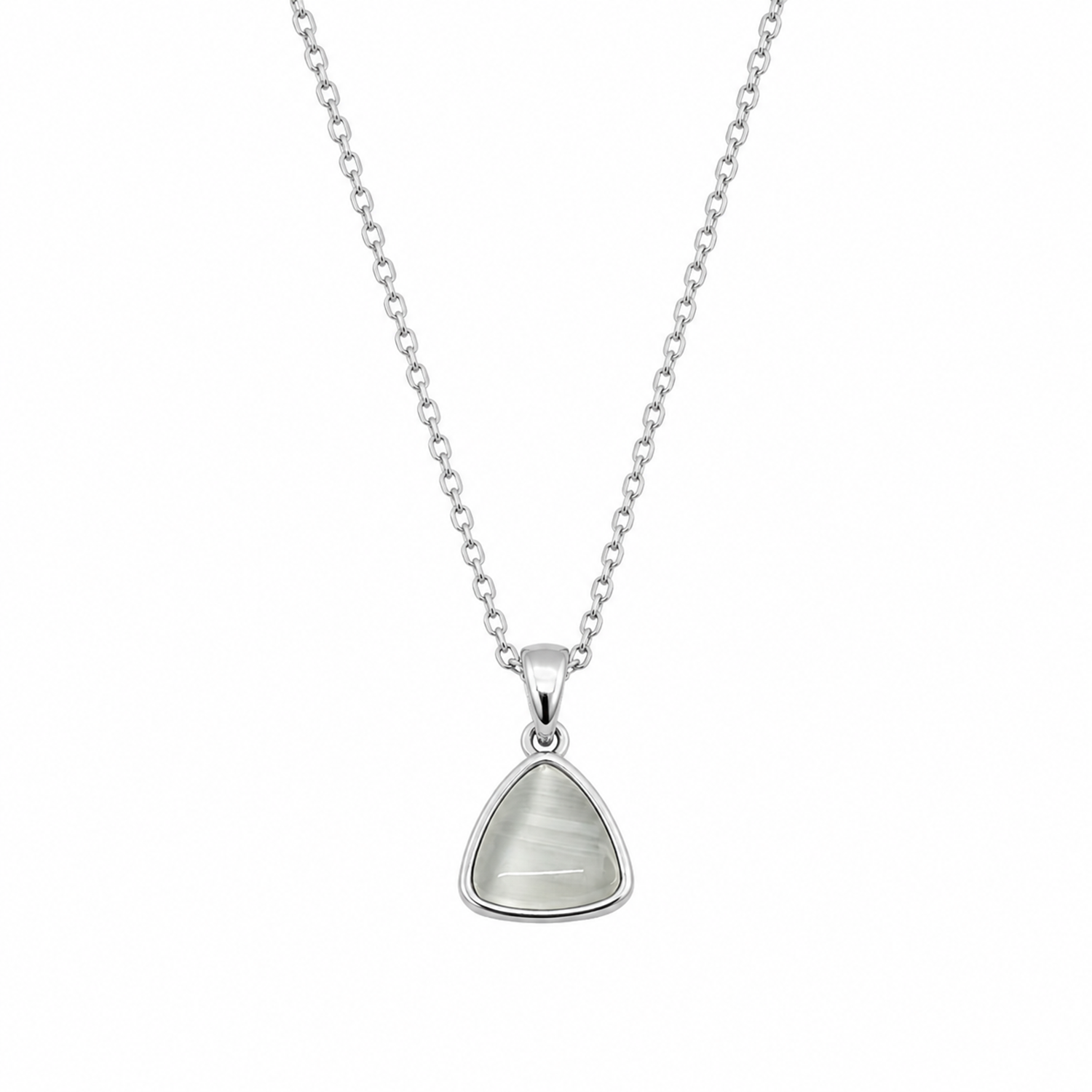 Stylish Triangle Pendant Necklace for Women & Girls (Anti Tarnish)