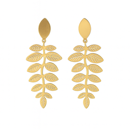 18K Gold Plated Vine Earrings (Anti-Tarnish)