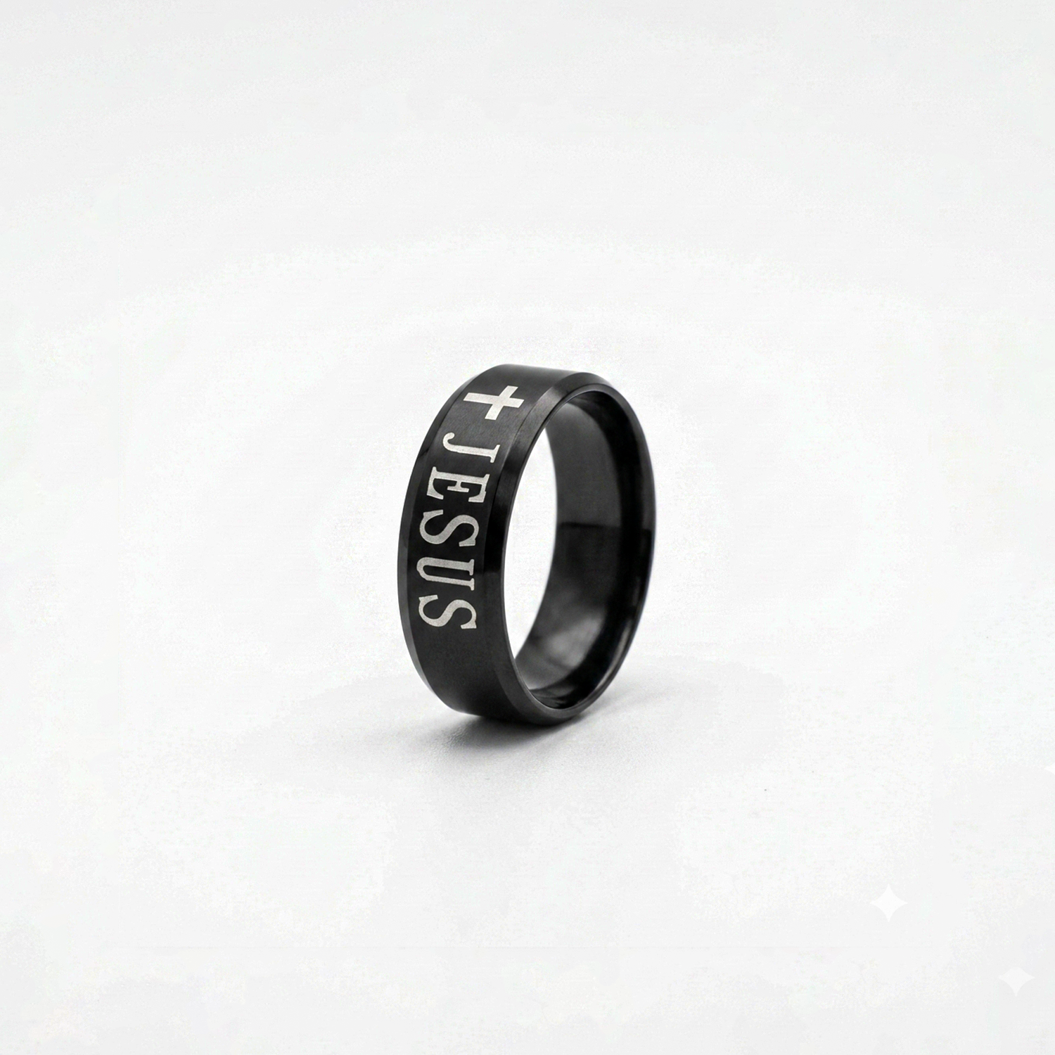 Classic JESUS inscribed Minimal Band Ring for Men & Women