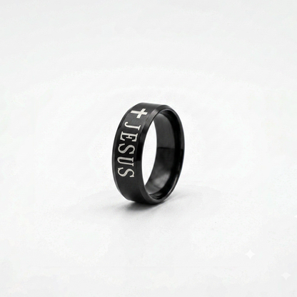 Classic JESUS inscribed Minimal Band Ring for Men & Women