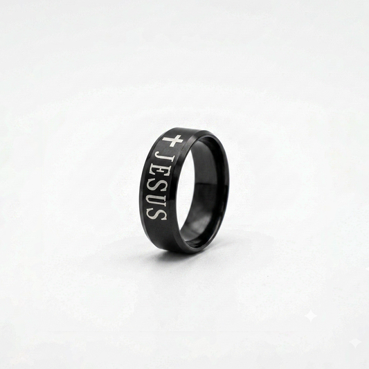 Classic JESUS inscribed Minimal Band Ring for Men & Women