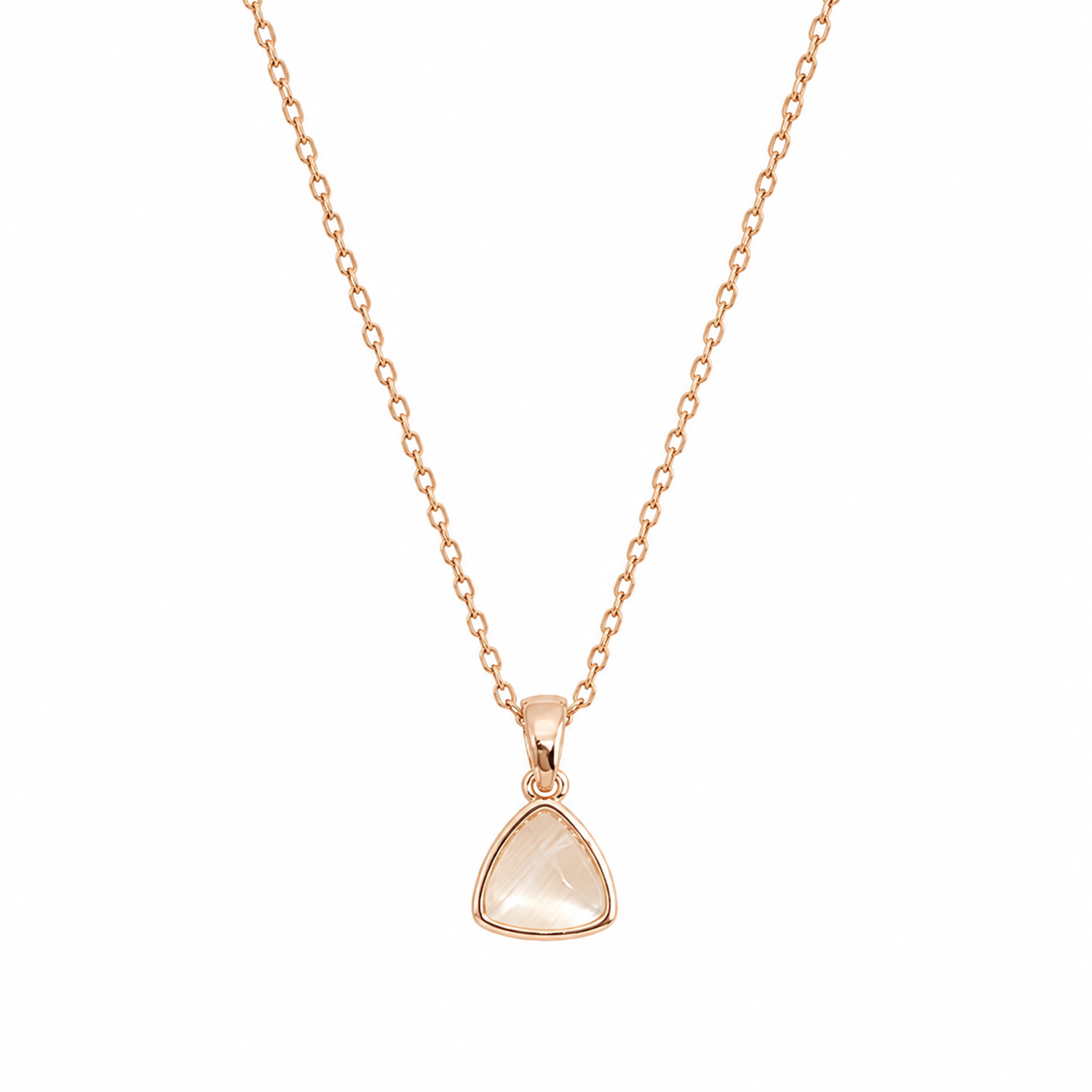 Stylish Triangle Pendant Necklace for Women & Girls (Anti Tarnish)