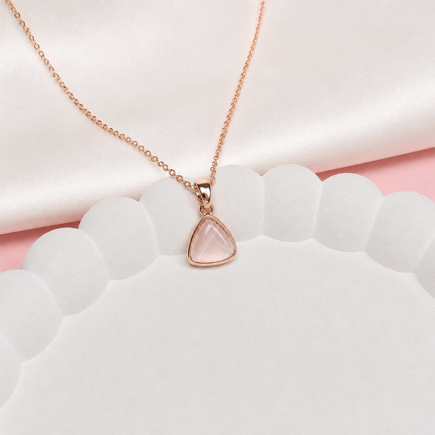 Stylish Triangle Pendant Necklace for Women & Girls (Anti Tarnish)