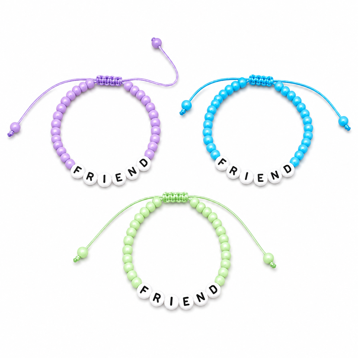 Colorful Plastic Beads Friendship Day Bracelets for Kids, Boys & Girls