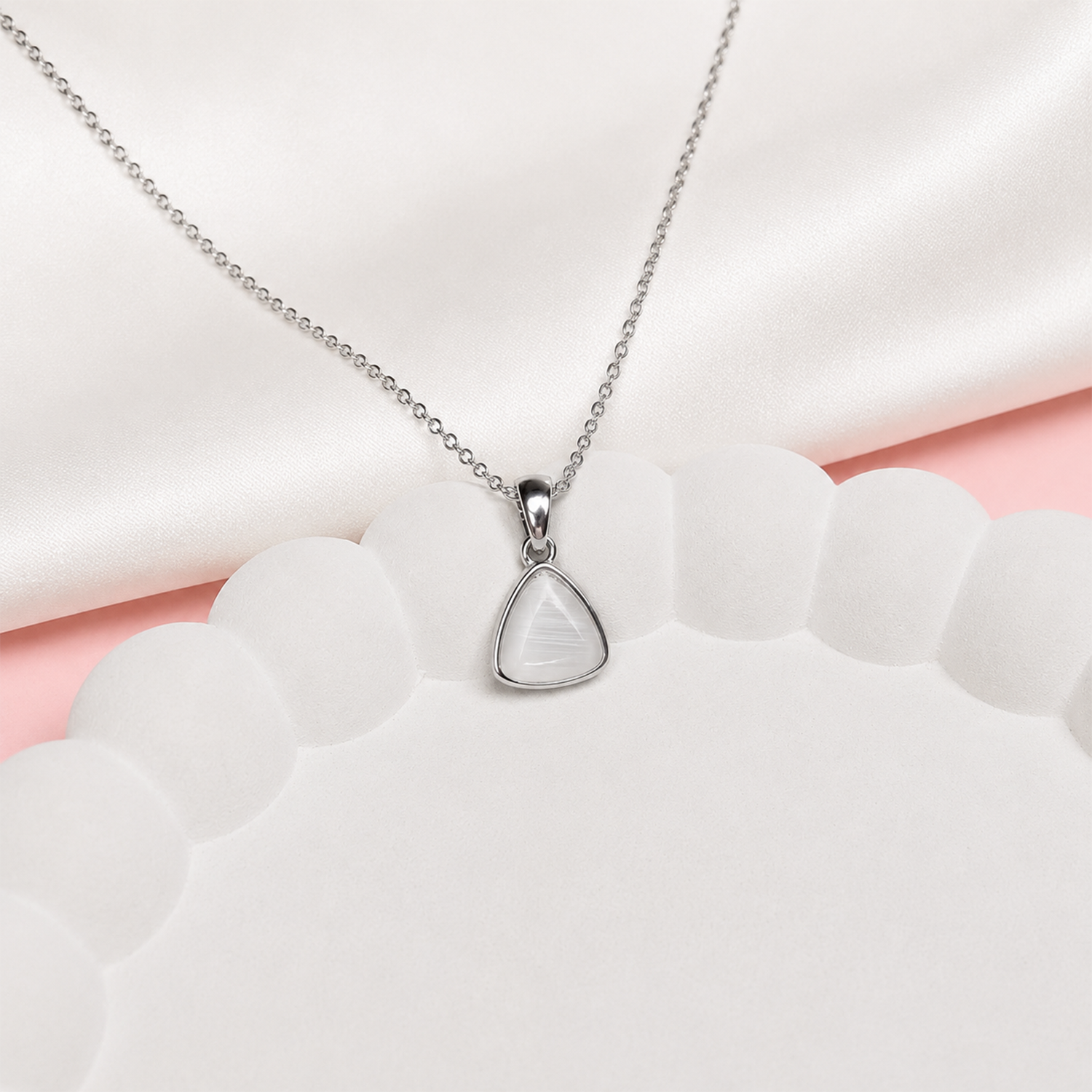 Stylish Triangle Pendant Necklace for Women & Girls (Anti Tarnish)