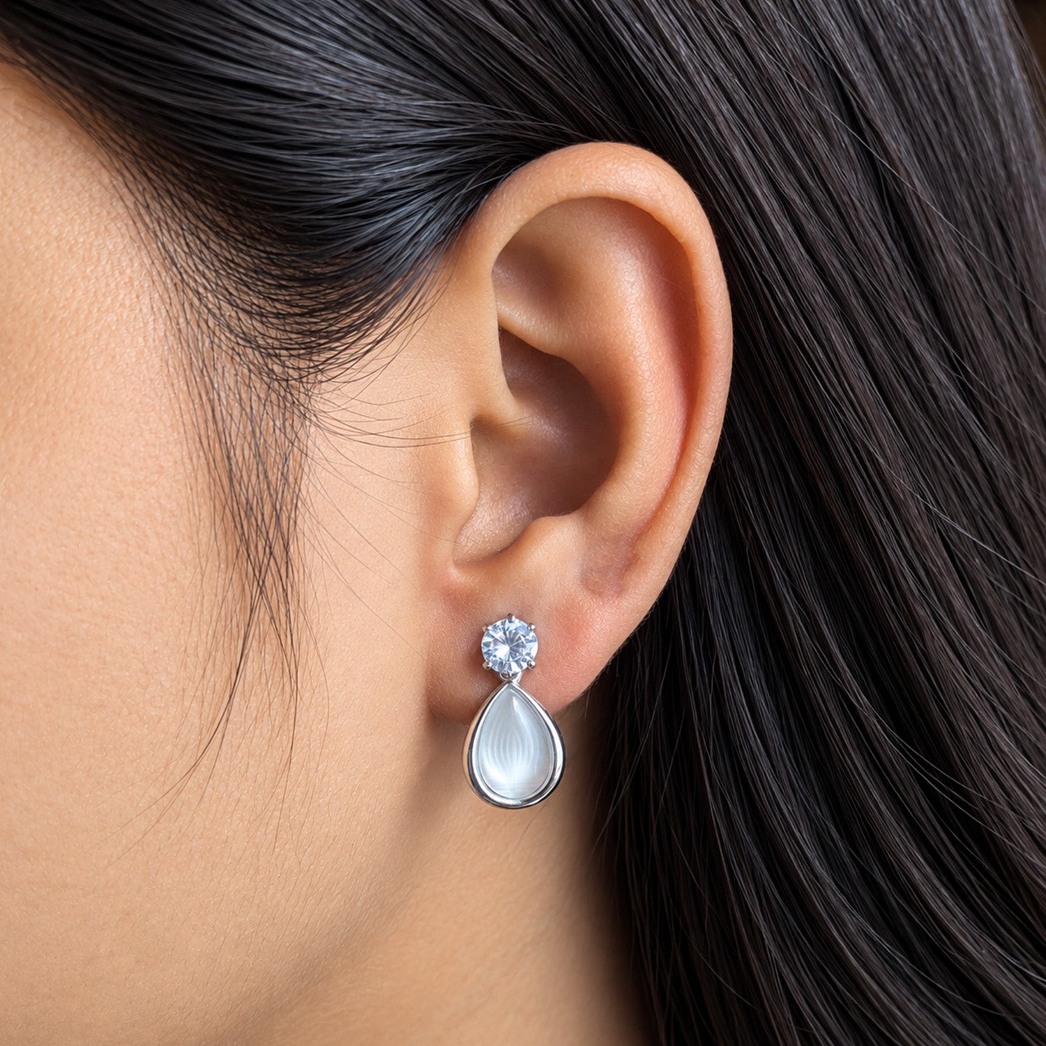 Sparkling Cubic Teardrop Earrings for Girls & Women's