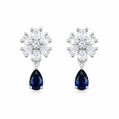Trendy Elara Teardrop Floral Stud Earrings for Girls & Women's