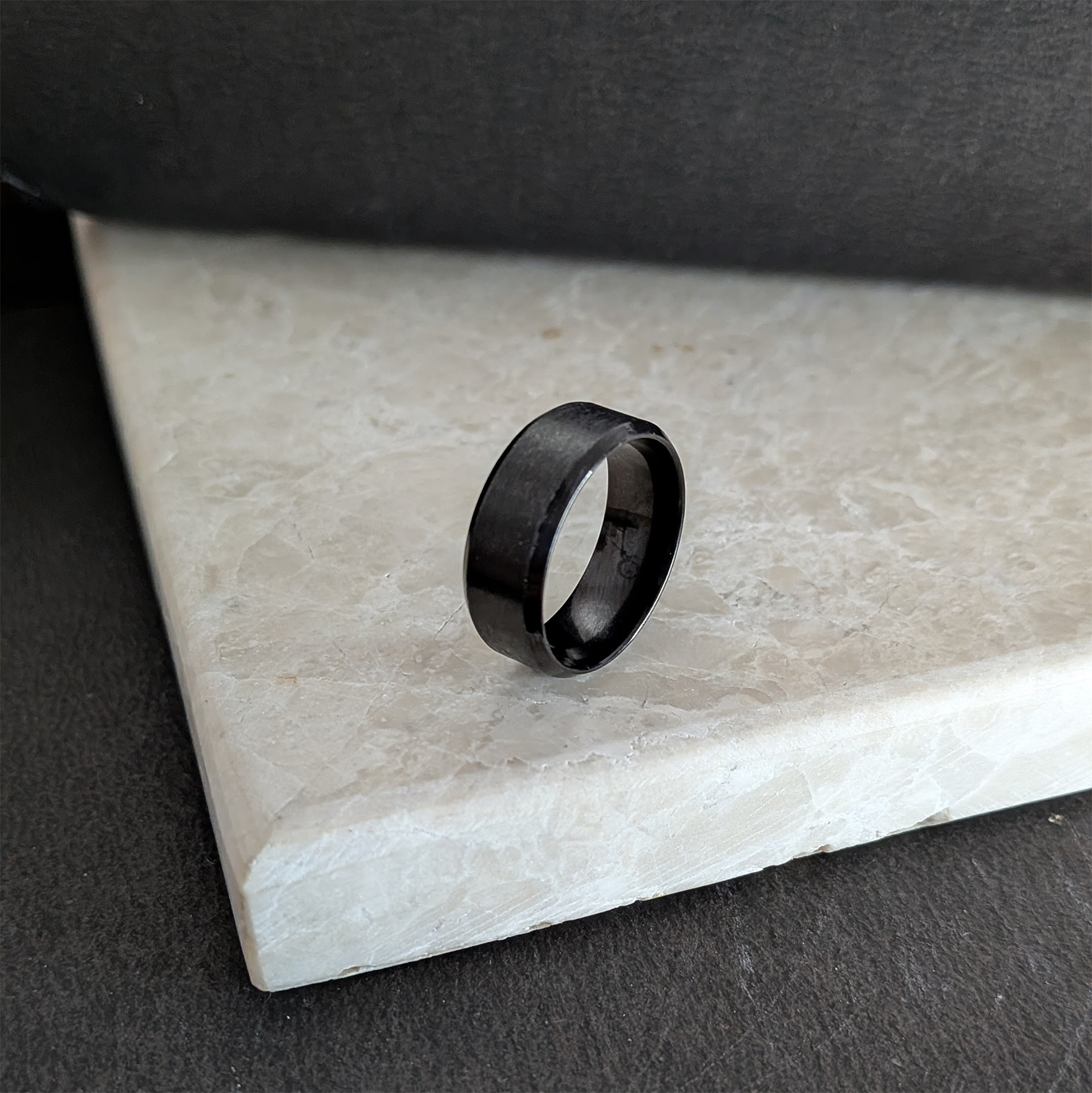 Simple Stainless Steel Band Ring for Men & Women's