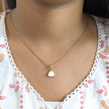 Stylish Triangle Pendant Necklace for Women & Girls (Anti Tarnish)