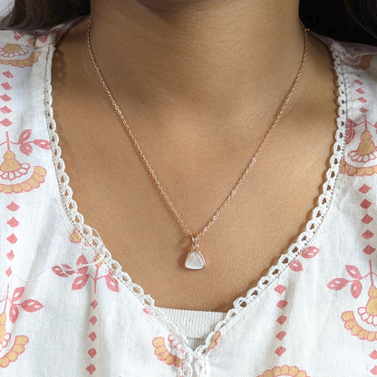 Stylish Triangle Pendant Necklace for Women & Girls (Anti Tarnish)