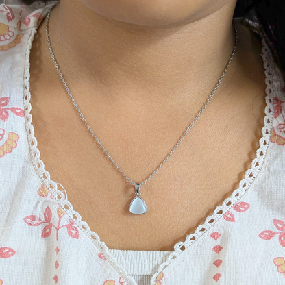 Stylish Triangle Pendant Necklace for Women & Girls (Anti Tarnish)