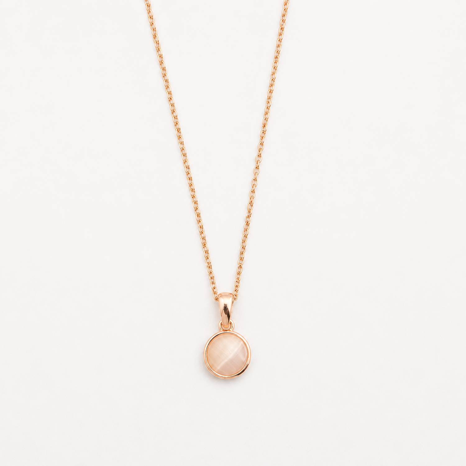 Gold Plated Moonstone Pendant Necklace for Women & Girls