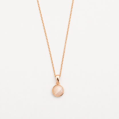 Gold Plated Moonstone Pendant Necklace for Women & Girls