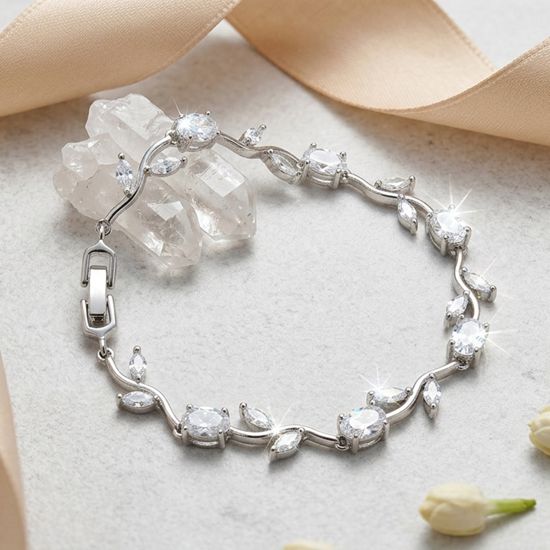 AD Stone Tulip Bracelet for Women & Girls