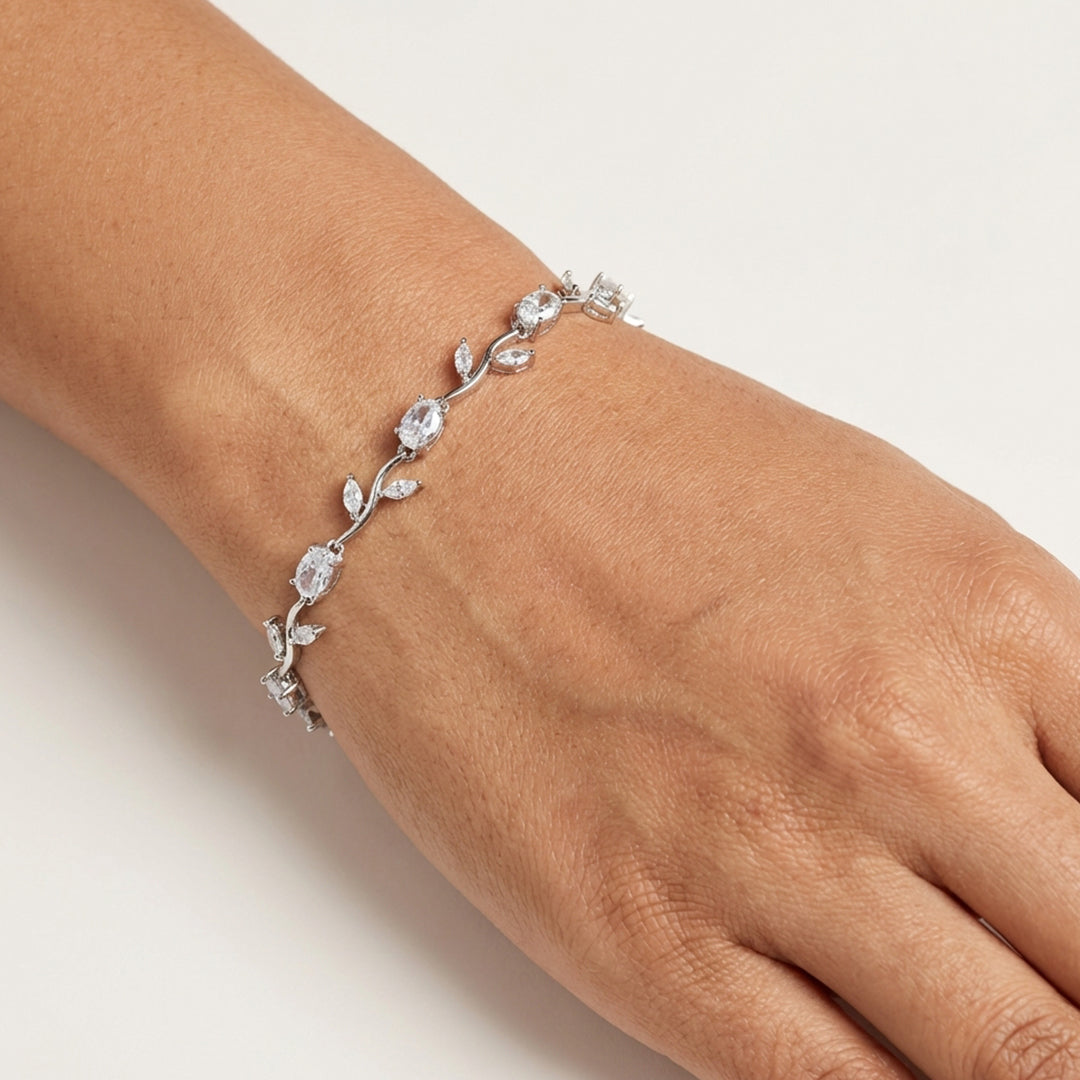 AD Stone Tulip Bracelet for Women & Girls
