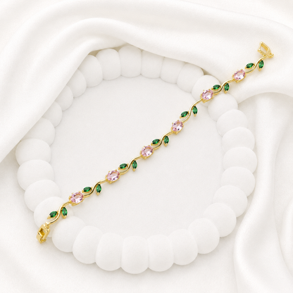 AD Stone Tulip Bracelet for Women & Girls