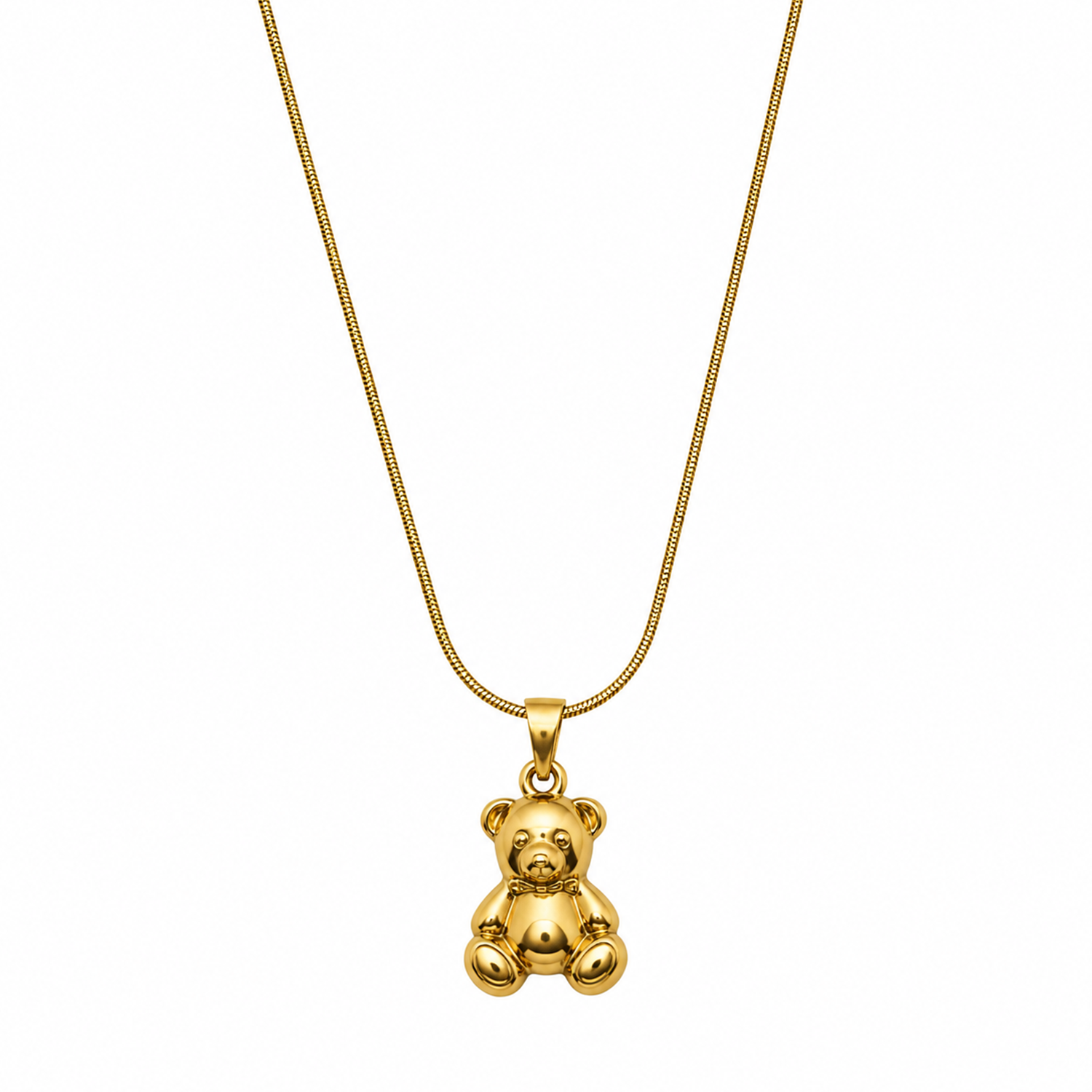 Delicate Mini Cute Teddy Pendant for Girls & Women's