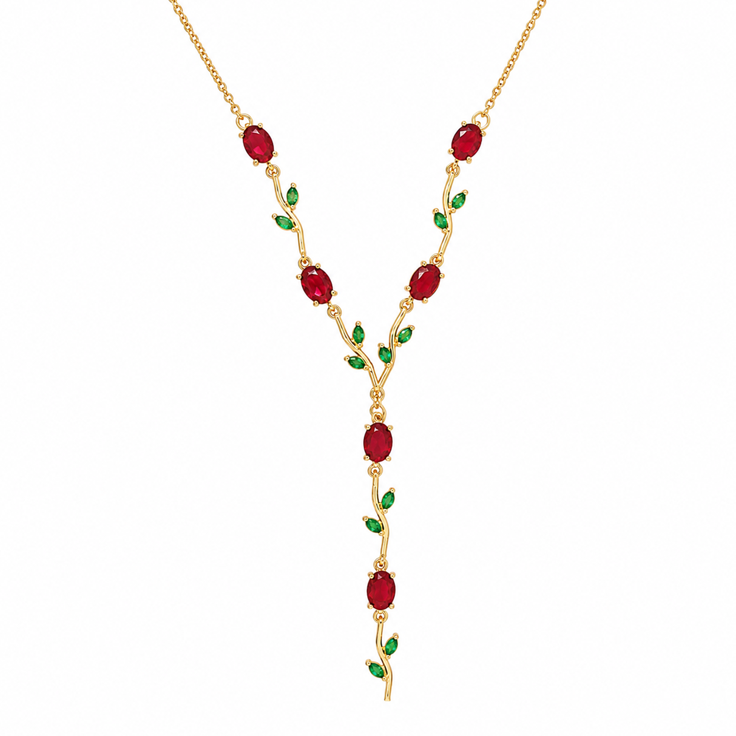 Peacock Tulip Leaf Accents Pendant for Girls & Women's