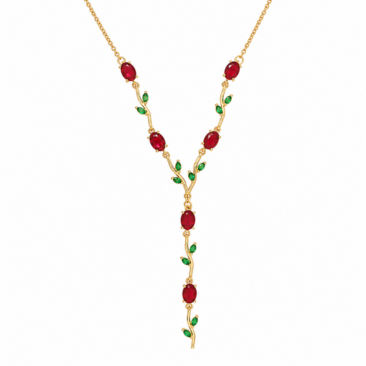 Peacock Tulip Leaf Accents Pendant for Girls & Women's