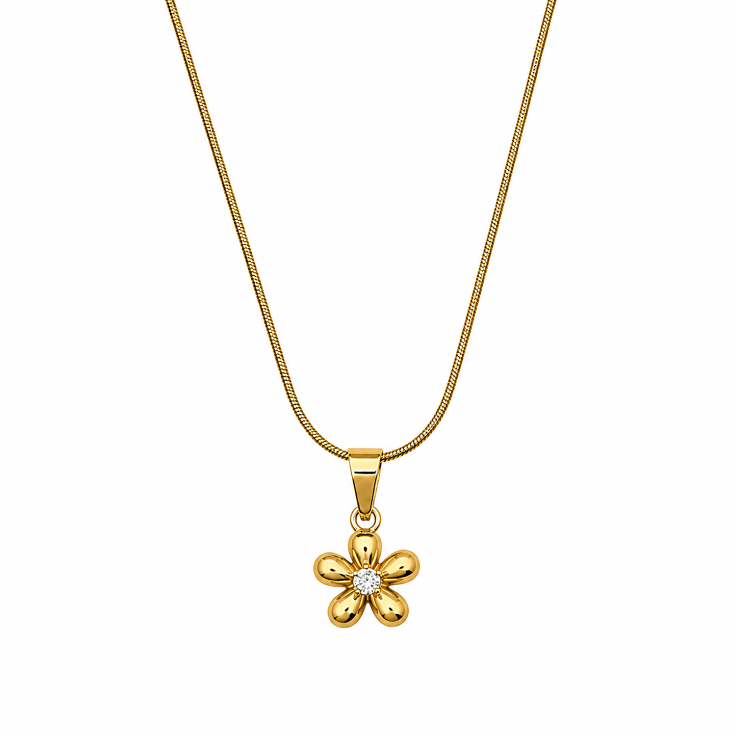 Star Puffy Rounded Petal Charm Pendant for Girls & Women's