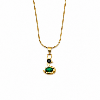CZ Stone Swan Shaped Design Pendant for Girls & Women's
