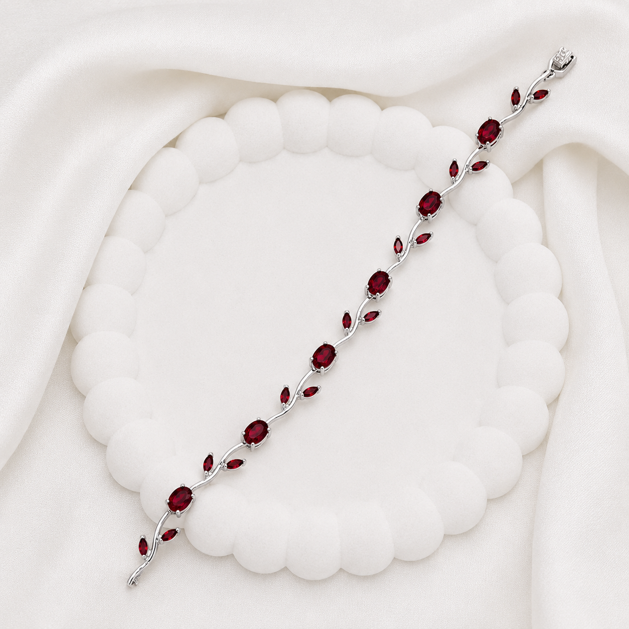 AD Stone Tulip Bracelet for Women & Girls