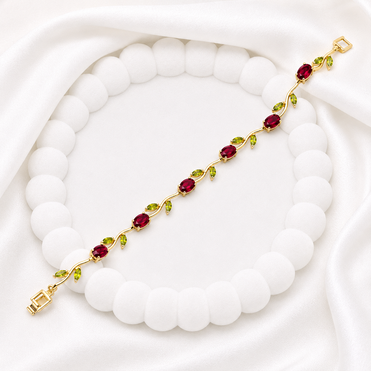 AD Stone Tulip Bracelet for Women & Girls