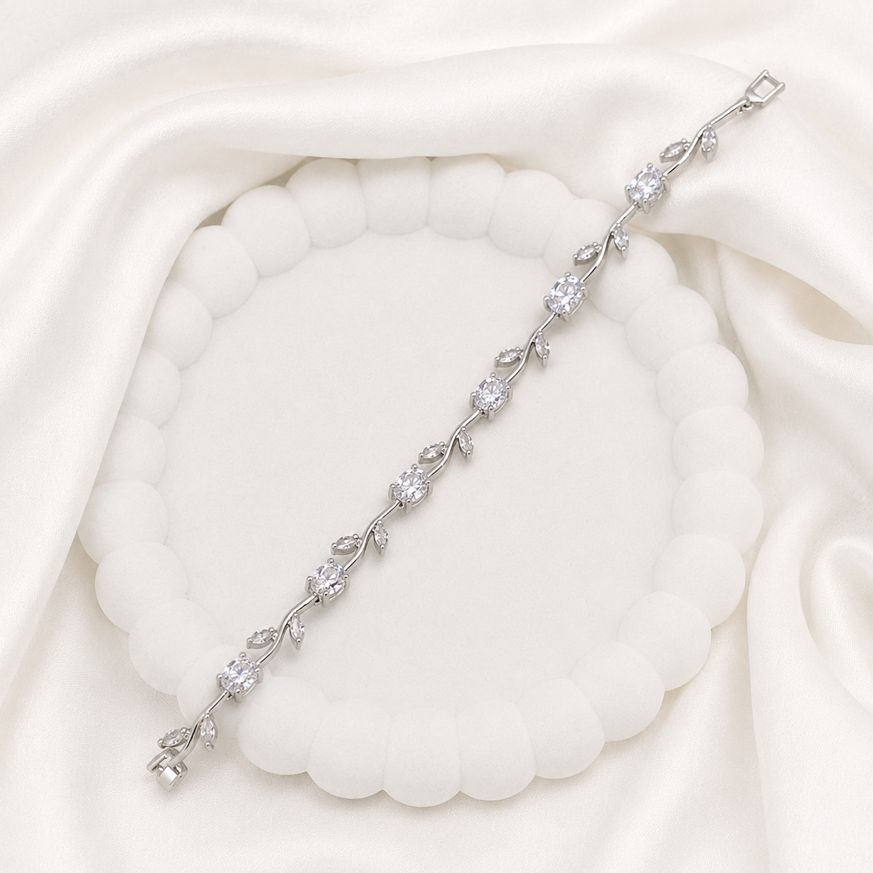 AD Stone Tulip Bracelet for Women & Girls