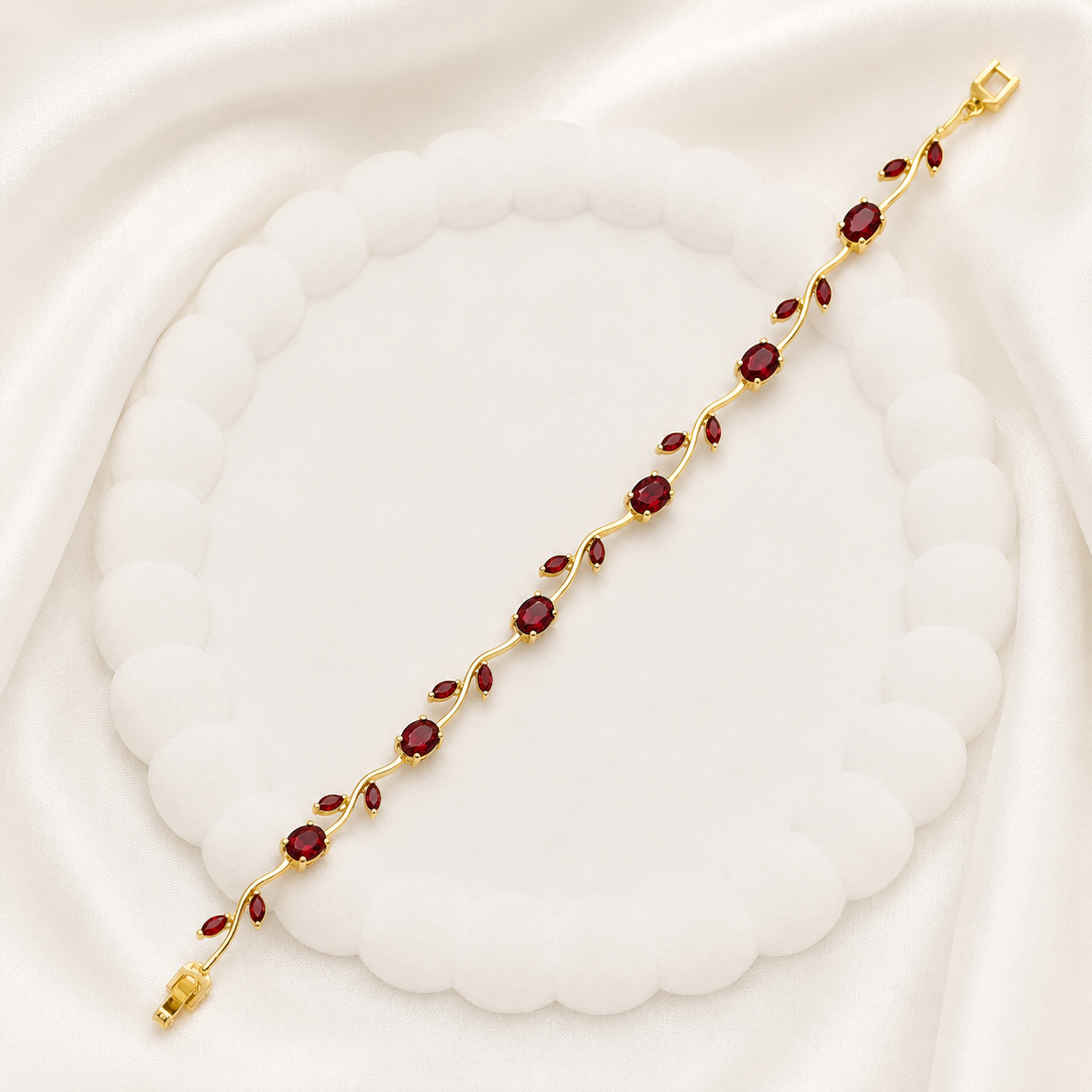 AD Stone Tulip Bracelet for Women & Girls