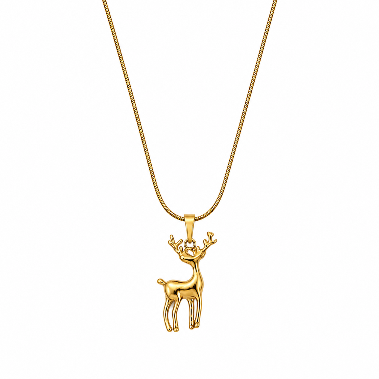 Minimalist Deer Winter ARC Pendant for Girls & Women's