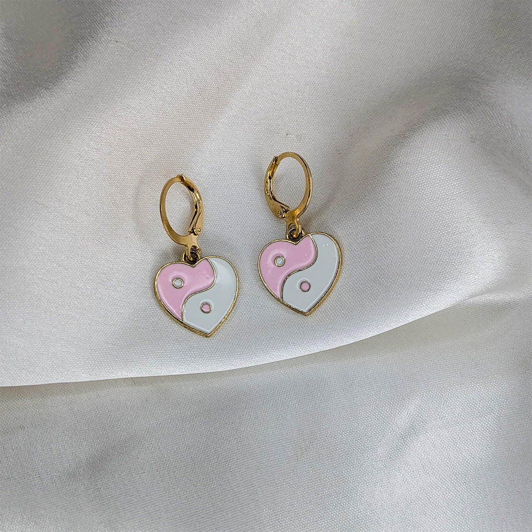 Stylish Designer Heart Theme Earrings Combo Pack of 9 For Girls & Women