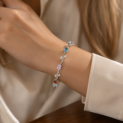 AD Stone Tulip Bracelet for Women & Girls