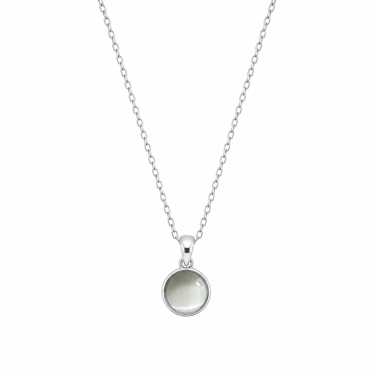 Gold Plated Moonstone Pendant Necklace for Women & Girls