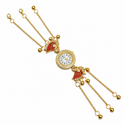 Swan Crystal Kashmiri Watch for Women & Girls
