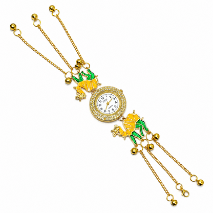 Camel Design Enamel Floral Kashimiri Watch for Women & Girls
