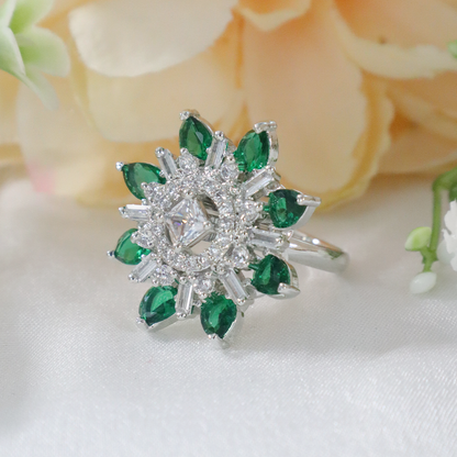 Sparkling Serenity American Diamond Ring