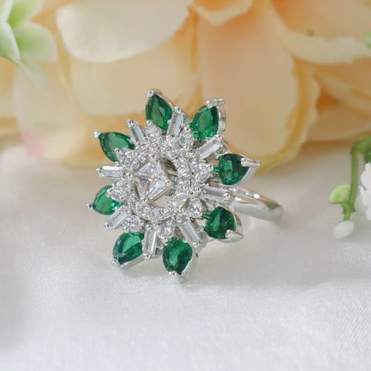 Sparkling Serenity American Diamond Ring